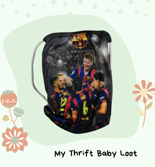 Preloved FC Barcelona drawstring bag